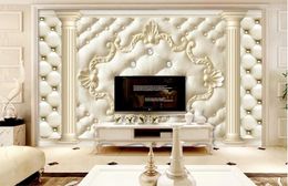 Wallpapers Custom Wall Mural Modern Art Painting High Quality Wallpaper European Diamond Lattice 3d For Living Room