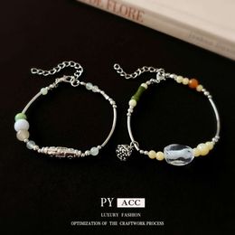 Lianpeng Glass Bamboo Joint Rabbit Set of Two, Fashionable and Personalised Design, New Versatile Bracelet