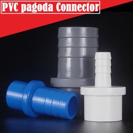 10Pcs/Lot Out Diameter 20-5/8/10/12/14/16/18mm PVC Pipe Pagoda Connector Aquarium Fish Tank Oxygen Pump Soft Hose Joints