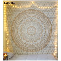 Home Decor Mandala Bohemian Yoga Mat Beach Towel Shawl Blanket Indian Wall Hanging Tapestry Bohemian Style Mandala Tapestry Deco