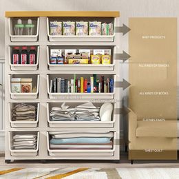 Extra Large Thickened Plastic Drawer Storage Cabinet Baby Household Organiser Children's Storage Wardrobe Box