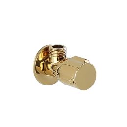 Tuqiu Brass Triangle Valve Water Control Valve Gold Corner Valve Bathroom Tap Water Valve 1/2*1/2 Brass Chrome Angle valves