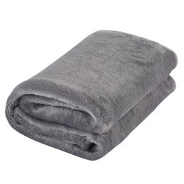 Solid Color Soft Blanket Coral Fleece Material Small Blanket Household Suitable For Sofa Office Car Blanket