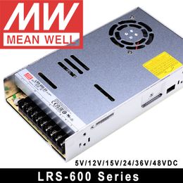 Mean Well AC to DC SMPS LRS-450-48 Meanwell 5V 12V 15V 24V 36V 48V LRS-50/75/100/150/200/350/450/600 LED Switching Power Supply