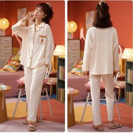 Maternity Clothes For Breastfeeding Nursing Pyjamas Pregnant Women Pyjama Set Spring Night Sleepwear Tops Pants For Pregnancy