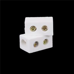 2Pcs High Temperature Ceramic Connector Block 30A 1 Way