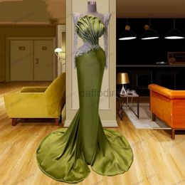 Urban Sexy Dresses Pretty Evening Dresses Satin Prom Dress Sequin Appliques Sheath Mermaid Full Sleeves Robes For Formal Party Vestidos De Gala 240410