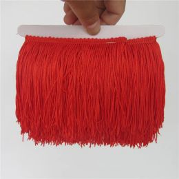 Wholesale 1yard/lot 10cm Polyester Tassel Lace Fringe Trimming Latin Dance Clothing Accessories DIY Curtain Decoration