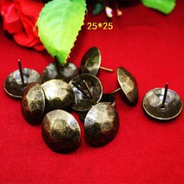 Antique Turtle Back Pattern Carved Nail Decorative Upholstery Tacks Stud Wooden Box Case Furniture Nails Pushpin,25mm,40Pcs