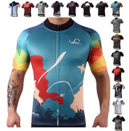 New MTB Men cycling jersey summer short sleeve Quick dry Racing Bicycle cycling clothing Maillot Ropa Ciclismo Hombre