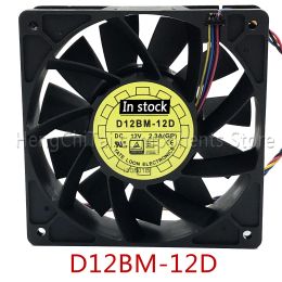 Pads Original new 100% working D12BM12D ForYLFan 12038 12V 4Pin PQM Temperature Control Cooling Fan 120mm Max Airflow Rate Fan 2.