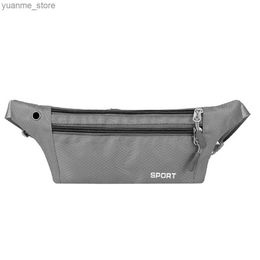 Sport Bags Fashionable Running Waist Bag Outdoor Sports Fanny Phone Stand Bag Canvas Mens Adjustable Fitness Bicycle Bag Y240410