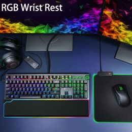 Accessories RGB Keyboard Wrist Rest Support Ergonomic Wrist Cushion Pad Memory Foam for Computer Notebook Laptop Office Worker