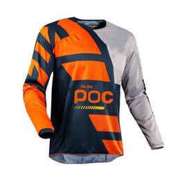 RAUDAX POC Mountain Bike Downhill Jerseys Long Sleeves MTB Bike Shirts Offroad DH Motorcycle Jersey Motocross Sportwear Clothing