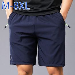 Men's Shorts Summer Sports Men Thin Ice Quick-dry Five-minute Pants Loose Outside Wear Casual Running Large Board