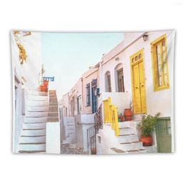 Tapestries Travel Greece Sifnos Island Tapestry Decoration Home Room Decor Korean Style Carpet On The Wall