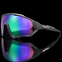 Outdoor Eyewear SCVCN Photochromic Sunglasses Man Cycling Glasses Polarised Mountain Goggles Women Bicycle Eyewear Road Bike Windproof Sport Y240410