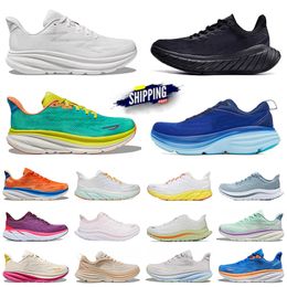 Clifton 9 Running shoes hokah womens men Bondi 8 Carbon x 2 Sneakers hokka Shock Absorbing Road Outdoor Mens Womens hok Top Designer Women mens trainers