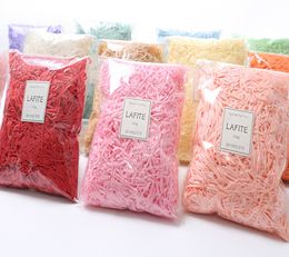 50/100g DIY Paper Raffia Colored Shredded Paper Confetti Gift Box Filling Material Weddings Birthdays Christmas Packaging Filler