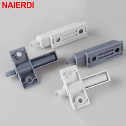 NAIERDI 10PCS/Lot White Grey Cabinet Catches Kitchen Drawer Damper Buffers Soft Quiet Door Stop Furniture Hardware