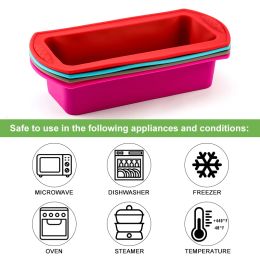 Rectangular Silicone Mould Baking Tools Candy Toast Mould Easter Bread Baking Tool DIY Kitchen Supplies Cake Bakeware Pan