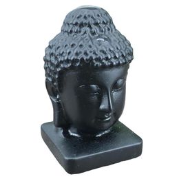 1PC Natural Crystal Obsidian Buddha Head Carvings Figurine Sculpture Office Desk Feng Shui Ornament Home Decoration