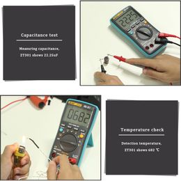 BSIDE ZT301 ZT302 Digital Multimeter True-RMS DC/DA Voltmeter Ammeter multimeter Professional Resistance Ohm Cap Tester Metre