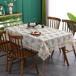 Luxury Table Cloth Lace Embroidery Table Cover for Home Wedding Banquet Party Table Cloths Furniture Cover Home tablecloth