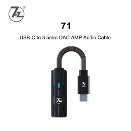 Amplifier 7Hz SEVENHERTZ 71 USB DAC AMP USBC to 3.5mm Audio Cable Headphone Amplifier PCM384 DSD128 audirect