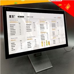 19inch Table Advertising Led Lightbox Landscape Display for Cafe,Tea,Hotel,Restaurant