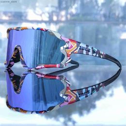 Outdoor Eyewear Kapvoe Cycling Glasses Men Cycling Sunglasses Eyewear Sports UV400 Polarised Bike Cycling Equipment Outdoor Bicycle Glasses Y240410