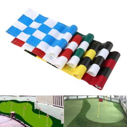 18 x 12cm Golf Backyard Training Aids Hole Pole Cup Flags Putting Green Marker for Outdoor Indoor Backyard Golf Courses Practise
