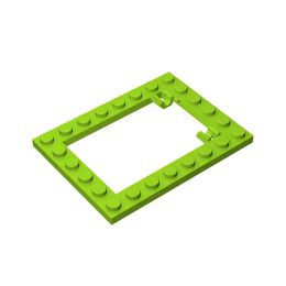 1Pc MOC Parts 92107 Plate Modified 6 x 8 Trap Door Frame Compatible Bricks DIY Assmble Building Blocks Particle Kid Toy Gift