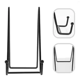 Hooks 3 Pcs Plate Display Stand Dinner Holders Desktop Po Frame Racks Decorative Iron Stands Book Easel Easle Shelf