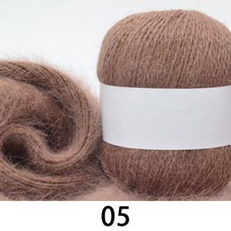 50g/ball Fluffy Long mink wool Yarn Hair Cashmere Yarn Hand-woven Scarf Hat Yarns anti-static Crochet Yarn for Woman