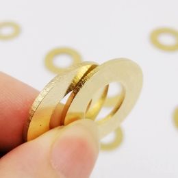 10/50pcs GB97 DIN125 M2 M2.5 M3 M4 M5 M6 M8 M10 M12 Solid Brass Copper Flat Washer Plain Gasket Pad Ring