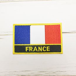 National Flag Square Embroidery Patch Badge 8*5cm ESTONIA FINLAND FRANCE GERMANY GREECE GHANA GUYANA HAITI ERITEA GAMBIA