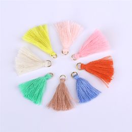 50Pcs Colour Mini Tassel Fringe Pendant DIY Party Hanging Ring Cords Tassel Trim Garments Curtains Jewellery Decor Tassels Lace