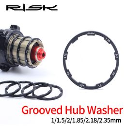 RISK Bicycle Grooved Hub Spacers MTB Road Bike Flywheel Gasket Bottom Bracket Freewheel Washer 1/1.5/2/1.85/2.18/2.35mm 10S 11S