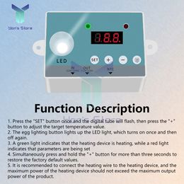 Intelligent Fully Automatic Temperature Controller Digital Display Module Temperature Control Switch Micro Incubator DIY Set