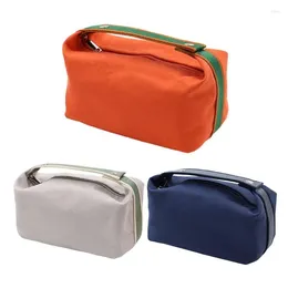 Storage Boxes Female Toiletry Travel Bags Mini Cosmetic Holder Case Kit Canvas Fabric Make Up Organizer Pouch For Accessories