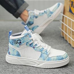 Casual Shoes Men's Sports Trendy High Top Thick Sole For Men 2024 Fashion Versatile Spring Designer Vulcanised Shallow