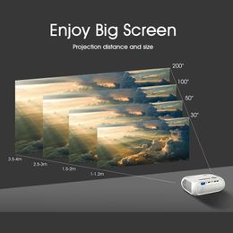 REAL TV S5 Led Projector Full HD 1080p 4500 Lumens USB HDMI-compatible Portable Cinema Proyector Beamer With Gift