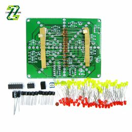 Electronic DIY Kit Flash Light Kits LEDs Red Yellow Dual-Color Flashing Soldering Practice Board PCB Circuit Training Suite