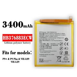 HB376883ECW Latest Battery For Huawei 3400mAh P9+ P9 Plus VIE-L09 VIE-L29 Mobile Phone Replacement Batteries+Tools