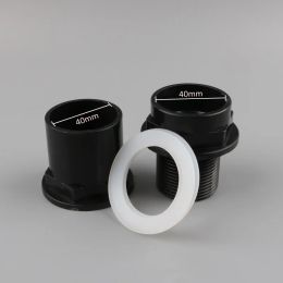 1pc PVC 40mm Connector Fish Tank Joint Drain Pipe Accessories Aquarium Drainage System Fittings 1 1/4 inch Thread Joint
