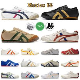 2024 New Tiger Mexico 66 Running Shoes Tigers Asi Midsole Outdoor Shoe Platform Sneaker Onitsukass Lace-up Mens Japan Sports Uxury Gel Nyc Leather Parchment Trainers