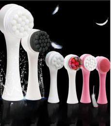 Whole Double Sides Silicone Facial Cleansing Brush 3D Face Cleaning Massage Tool Multifunctional Silicone Facial Brush6997022
