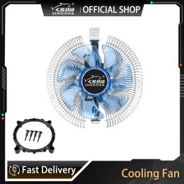 Cooling JINGSHA Copper plating CPU Cooler Fan RGB 3 Pin PC Silent Fan for Intel LGA 2011 1150 1151 1155 AMD AM2 AM2+ AM3 CPU Cooling Fan