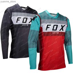 Cycling Shirts Tops BAT Motocross Jerseys Mountain Bike Shirts Downhill Jersey Offroad DH Enduro Shirt Motorcycle Camiseta Maillot Ciclismo Y240410